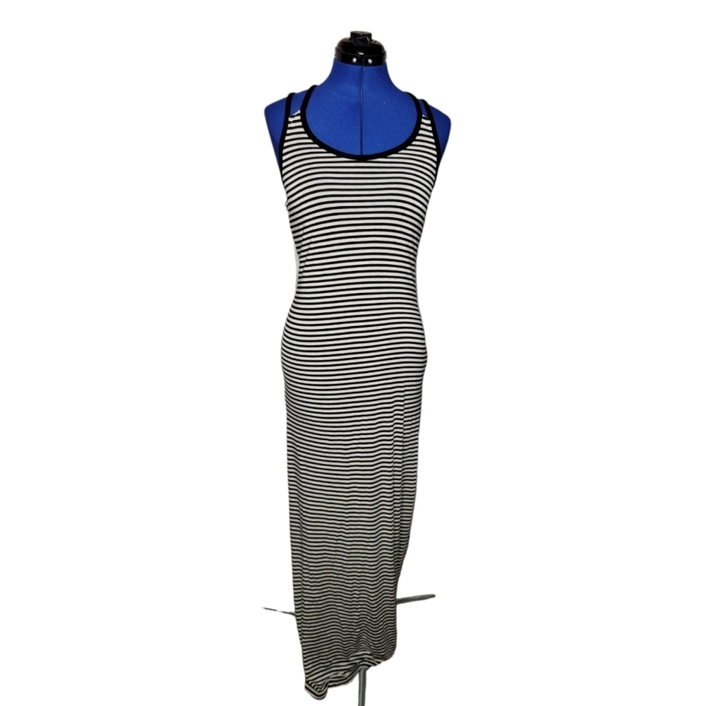 Striped Racerback Maxi Dress - Picture 1 of 5